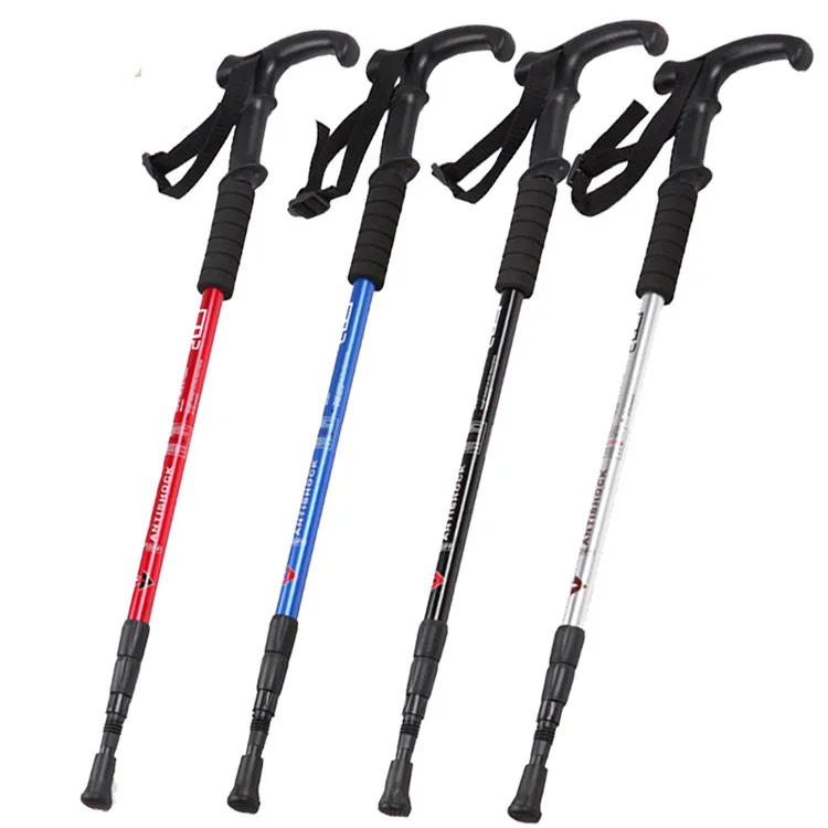 Details about   Climbing Stick Aluminum Alloy Walking Cane Hiking For Mountain Climbing Camping 