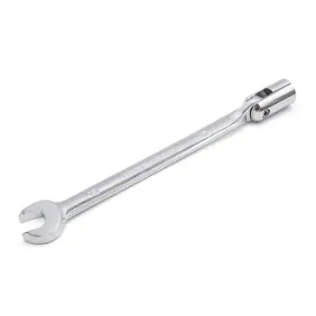 

uxcell 15mm Swivel Head Combination Socket Spanner Wrench Auto Car Repairing Tool