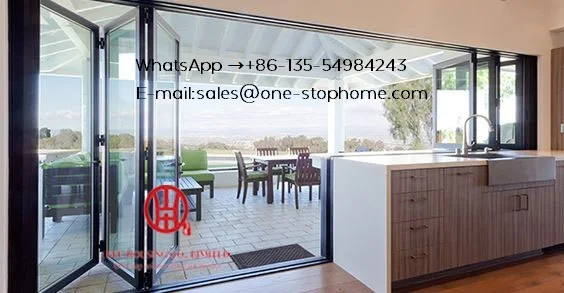 Us 4580 0 Double Triple Glazing Tempered Glass Door Aluminum Alloy Sheet Patio Door Folding Door Exterior Accordion Customised Fold Door In Doors