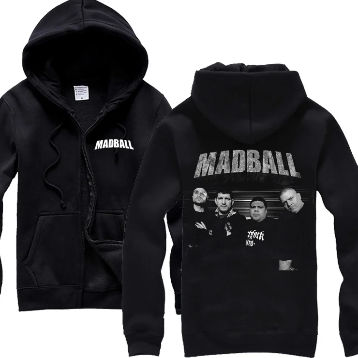 10 видов бейсбольная Толстовка Harajuku Madball Rock sudadera, Рокерская Толстовка hardrock в стиле панк с металлической молнией, спортивный костюм - Цвет: 10