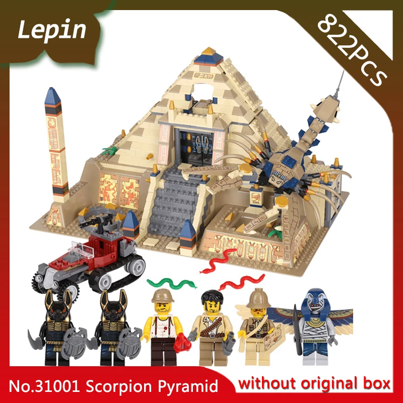 Lepin 31001 822Pcs Egypt Pharaoh Series The Scorpion Pyramid Building Blocks Bricks font b Toys b