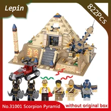 Lepin 31001 822Pcs Egypt Pharaoh Series The Scorpion Pyramid Building Blocks Bricks font b Toys b