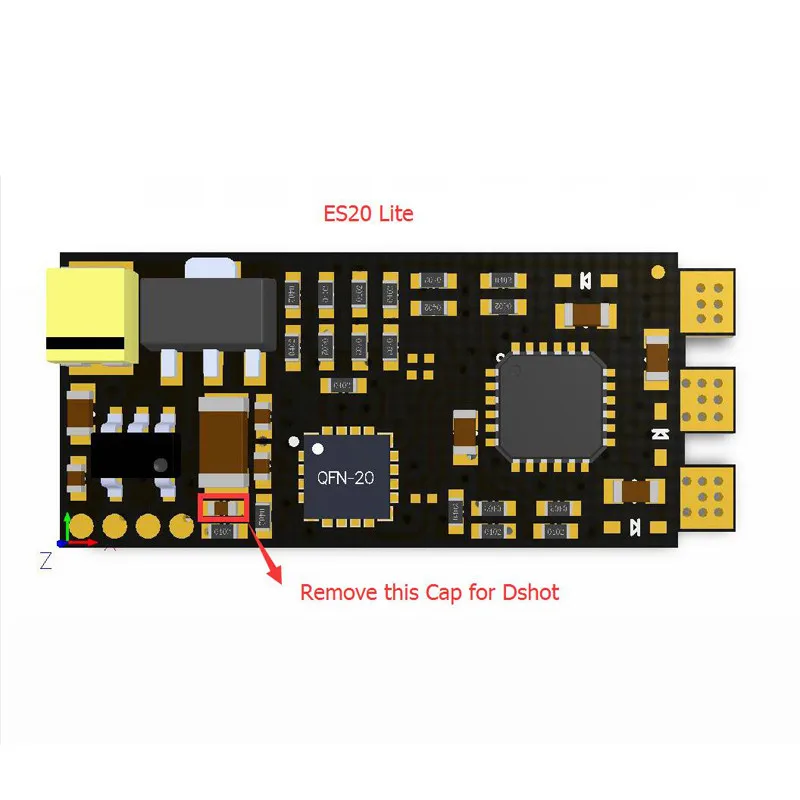 Spedx ES20 Lite 20A 2-4S Blheli_S бесщеточный ESC для моделей RC Мультикоптер запасная часть Рамка DIY аксессуары Асса