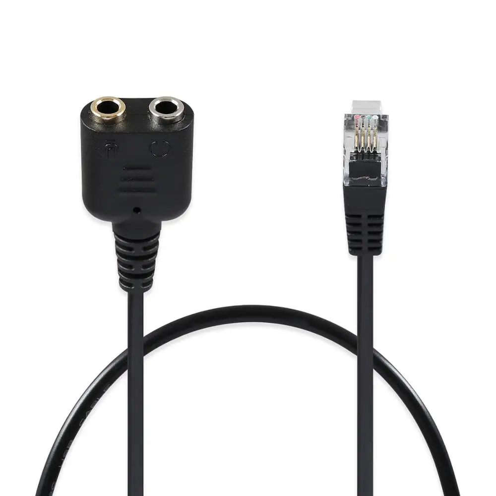 

Onvian RJ9 Male to 3.5mm Female Plug Headset Audio Jack Phone Adapter Cable for PC Computer Headset Telephone