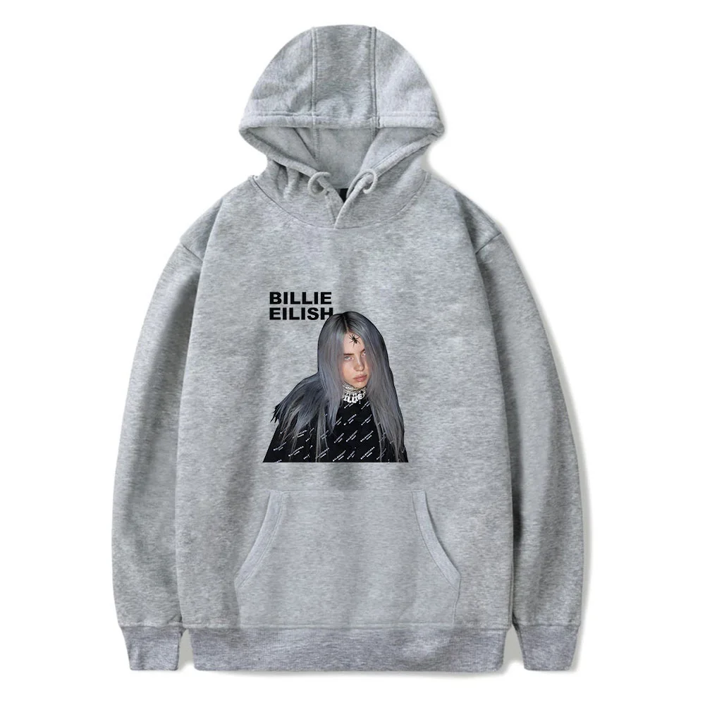 Billie Eilish, толстовки для женщин и мужчин, уличная одежда в стиле хип-хоп, пуловер с карманами, свитшоты, осень, повседневные, с принтом, большие размеры, худи, XXS-4XL
