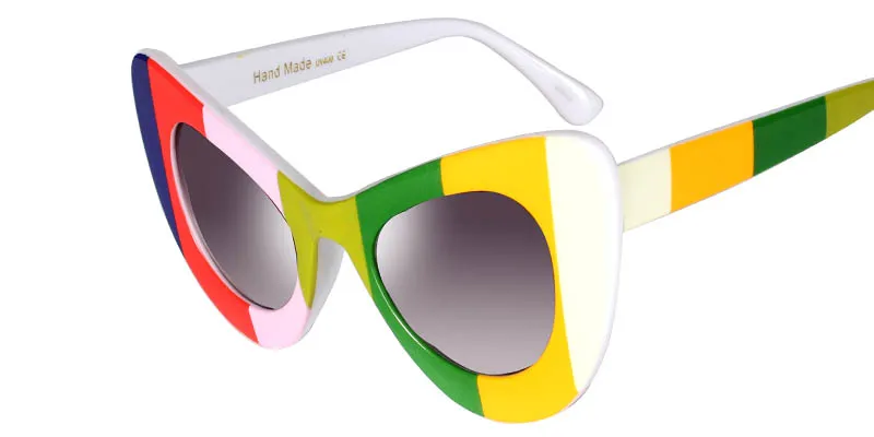 KEHU Новые популярные сексуальные модные женские солнцезащитные очки с кошачьим глазом в стиле ретро Винтажные Солнцезащитные очки K9246 - Цвет линз: 7