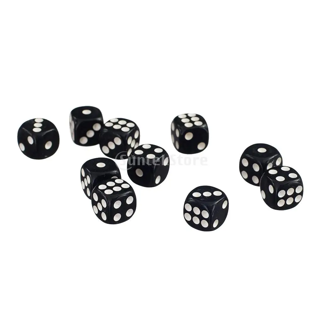 100 шт Акриловые D6 кости набор для подземелья и драконов TRPG MTG вечерние аксессуары для настольной игры