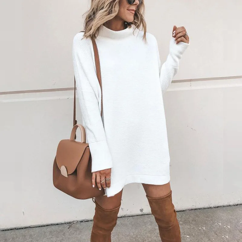 turtleneck dress oversized