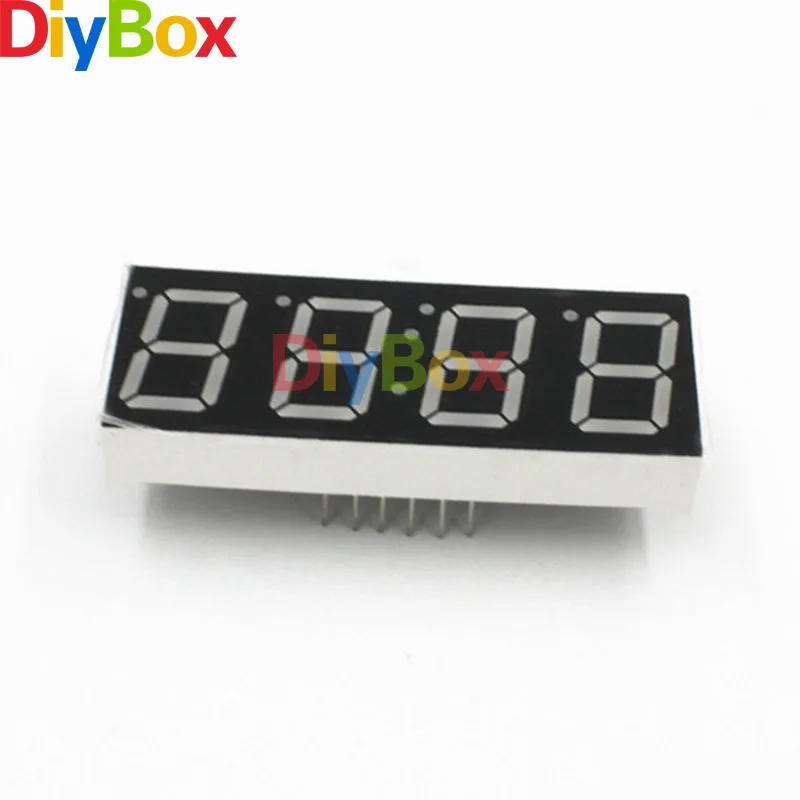 

2PCS 0.56" 4 Digit Super Red LED Common Anode with Time Display 12 Pins