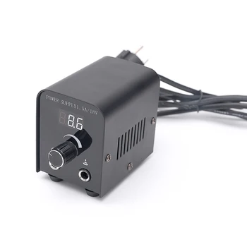 

Newest Professional Black Color Mini Tattoo Power Supply LCD Display Power Supply for Tattoo Machine Gun Free Shipping