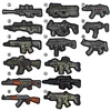 Patchs de broderie en forme de pistolet, 9cm de bricolage, accessoires appliqués, cerceau et boucle, pistolet d'assaut, fusil Sniper, armée ► Photo 2/3