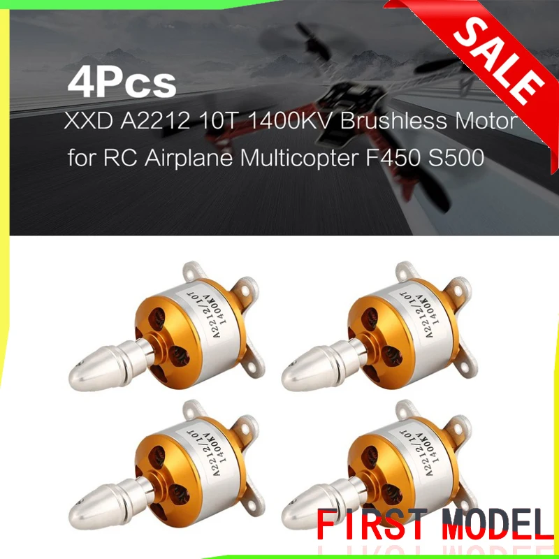 4 шт. XXD A2212 Outrunner бесщеточный двигатель 930KV 1000KV 1400KV 2200KV 2700KV для FPV DIY RC модель
