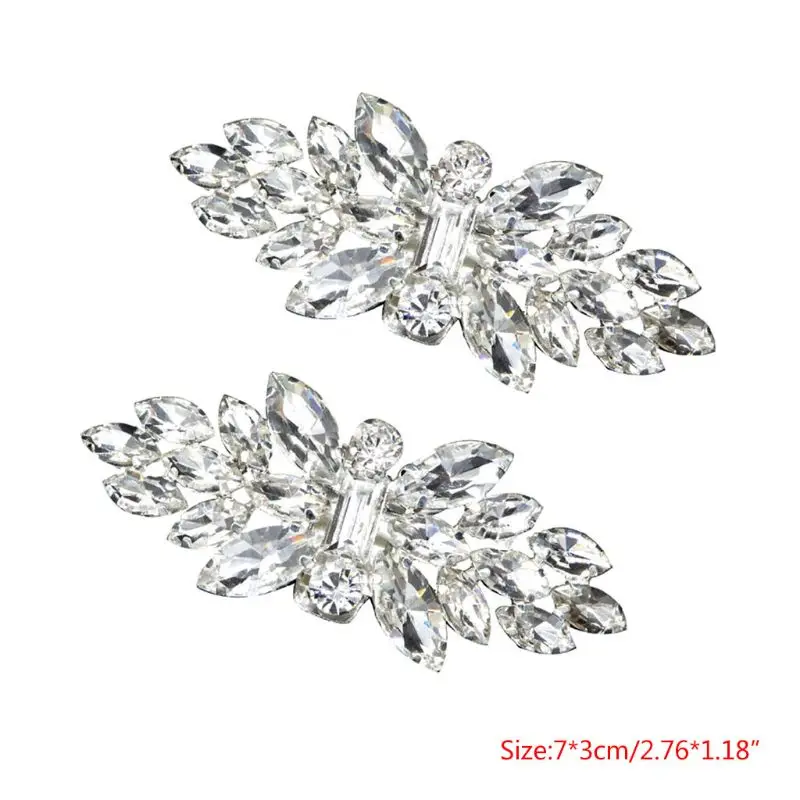 2pcs Shoe Clip Wedding Shoes Decoration DIY Clothing Women High Heels Buckle Clips Rhinestone Fashion Decorative 5 Types Optiona - Цвет: 5