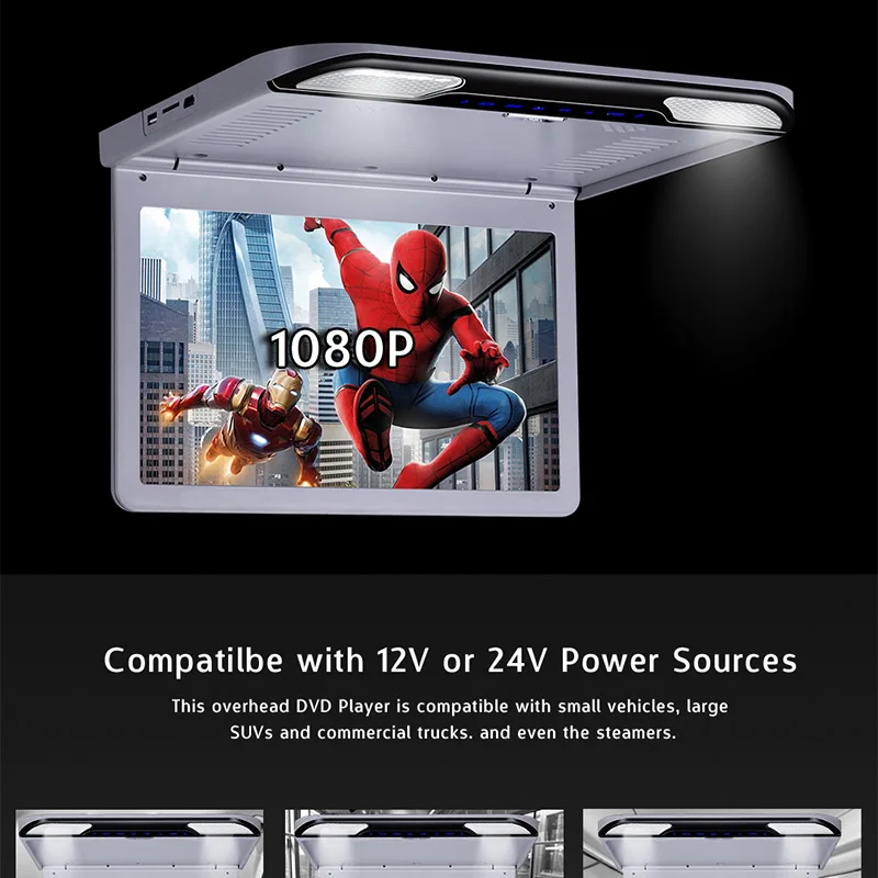 Touch-Button-13.3-inch-1080P-TFT-LCD-Car-Ceiling-Roof-Mount-Monitor-Car-DVD-Video-Player-Monitor-Built-in-Speaker-FM-HDMI-SD-2-IR-Headphones-(2)_06