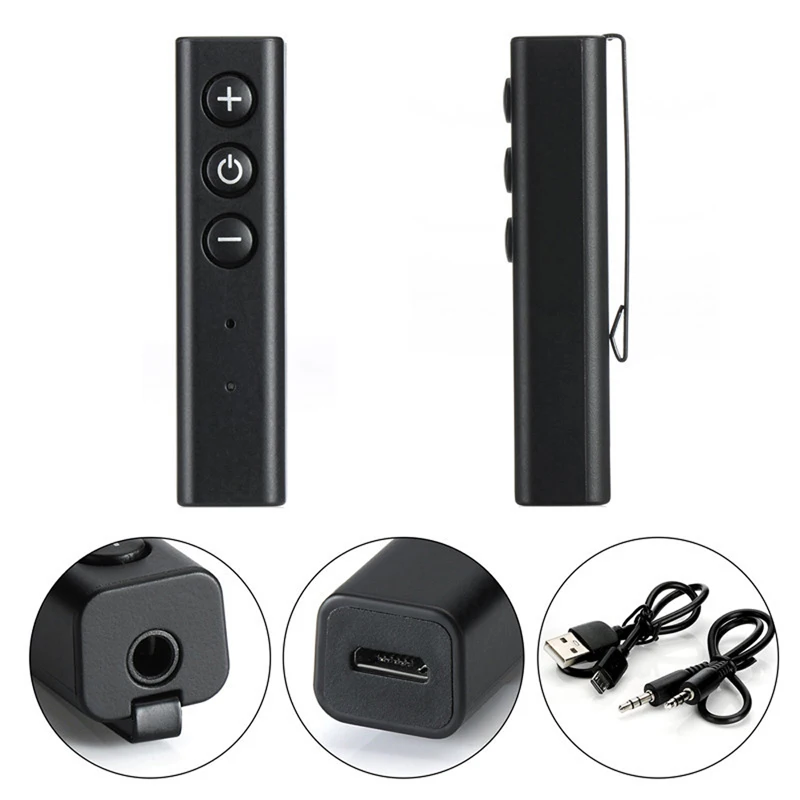 VAORLO Universal 3 5mm jack Bluetooth Car Kit Hands free Wireless Audio Receiver AUX Kit for Speaker Headphone Stereo 10 pieces