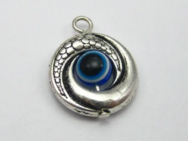 25 Tibet Argento Evil Eye Kabbalah Pendenti Di Fascino