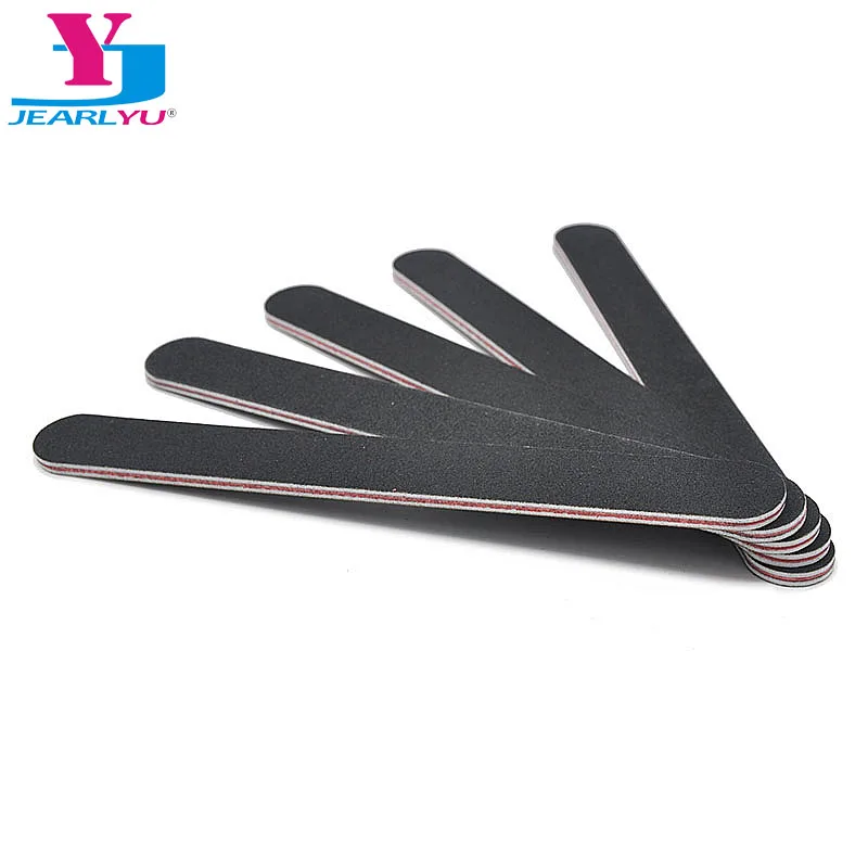 

10PCS/lot Profession Black Nail File 100/180 New Design Sanding Files Manicure Nail Tools Cuticle Remover Buffer Nail Art Tools