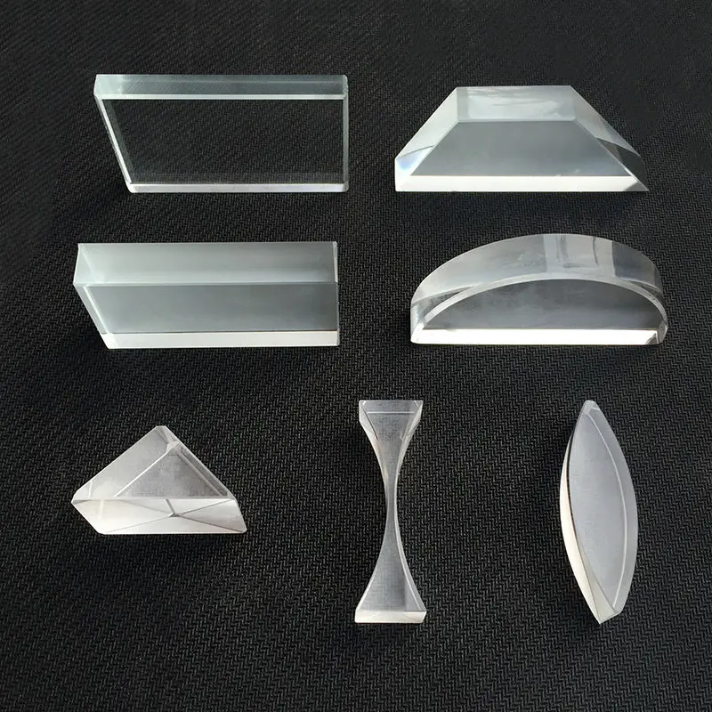 

7pcs K9 Physics Optical Prisms for Primary & Secondary School Students Experimental Apparatus Double Convex Cylindrical Lens