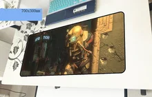 Bioshock геймерский коврик для мыши 700x300x3 мм игровой коврик для мыши большая рождественская Подарочная записная книжка аксессуары для ПК ноутбук padmouse эргономичный коврик