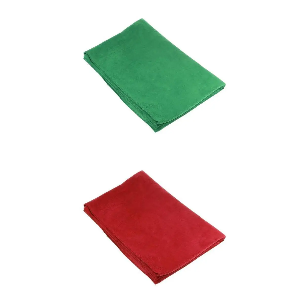 2 Pcs 60cmX180cm Microfibre Super Absorbent Water Car Cleaning Washing Towel Red+Green