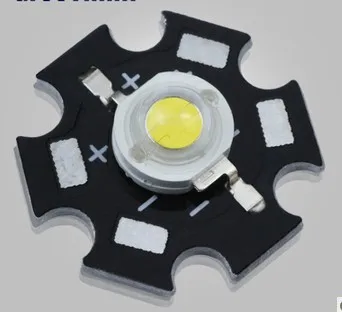 

NEW 3W Cool White High Power LED Bead Emitter DC3.4-3.6V 700mA 160-180LM 20000K with 20mm Star Platine Heatsink 10PCS/LOT