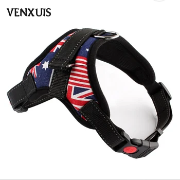 

High Quality Nylon Professional Large Dog Harness Vest Comfortable Few Colors Dog Chest Net Cloth Pet Products Straps S-XL