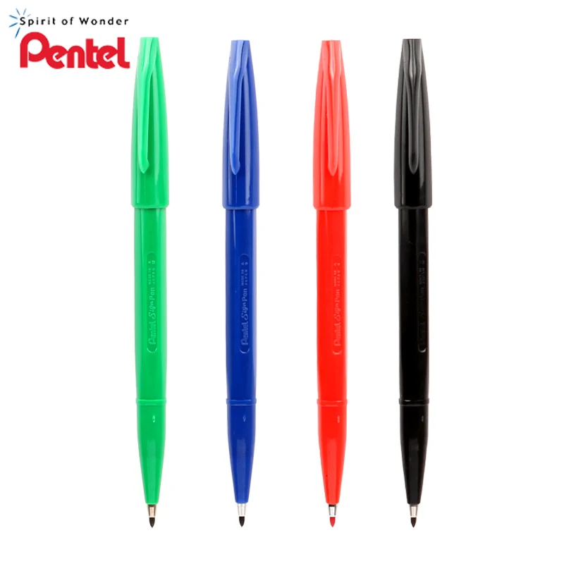 Pentel чернильное перо палка пористый Классическая приковывающая взгляд художественный маркер для белой доски волокна наконечником чернила на водной основе для рисования и письма