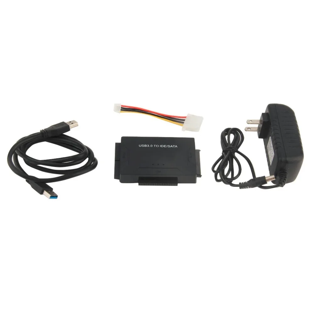 

USB IDE SATA Adapter Hard Drive SATA to USB 3.0 DATA Transfer Converter for 2.5/3.5/5.25 Optical Drive HDD SSD US/EU