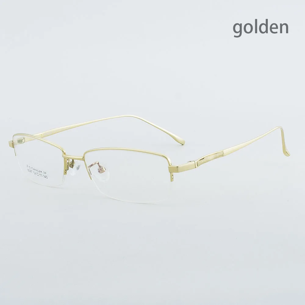 Aissuarvey ß-очки с титановой оправой, модные стильные очки для мужчин и женщин, полуободок, черные, серебристые золотистые очки, фирменный дизайн
