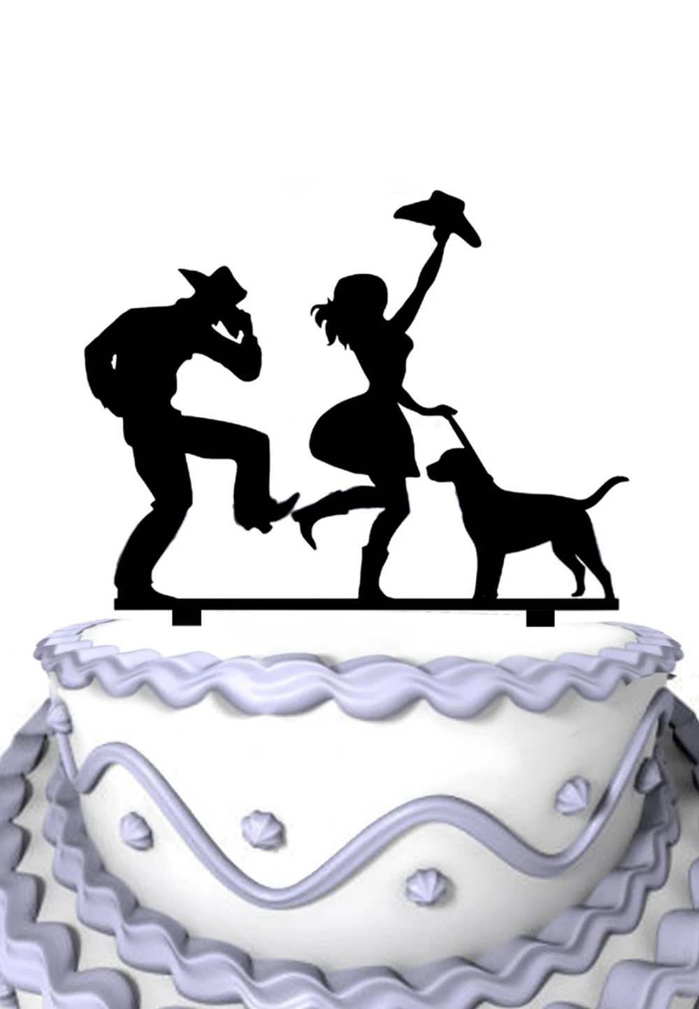 Dancing Cowgirl And Cowboy With Pet Dog Wedding Family Cake Topper Cowboy Cowboy Westerncowboys Insider Aliexpress