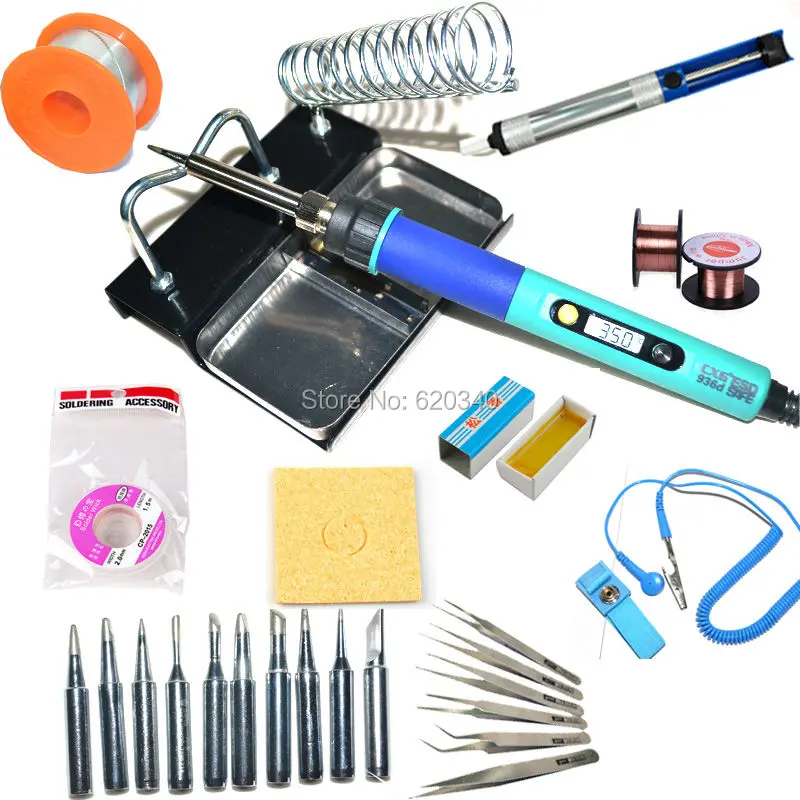 EU Digital LCD Adjustable Electric soldering iron or 936 Soldering