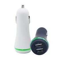 Willtoo сторона Dual USB 2 портовый огонь автомобильное зарядное устройство адаптер автомобильный адаптер напряжение дисплей для iPhone samsung Планшеты Быстрый зарядное устройство