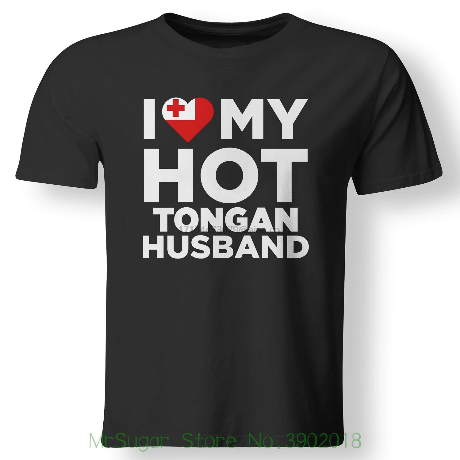 I Love My Hot Tongan муж Tonga Оригинальная футболка брендовая Хлопковая мужская одежда