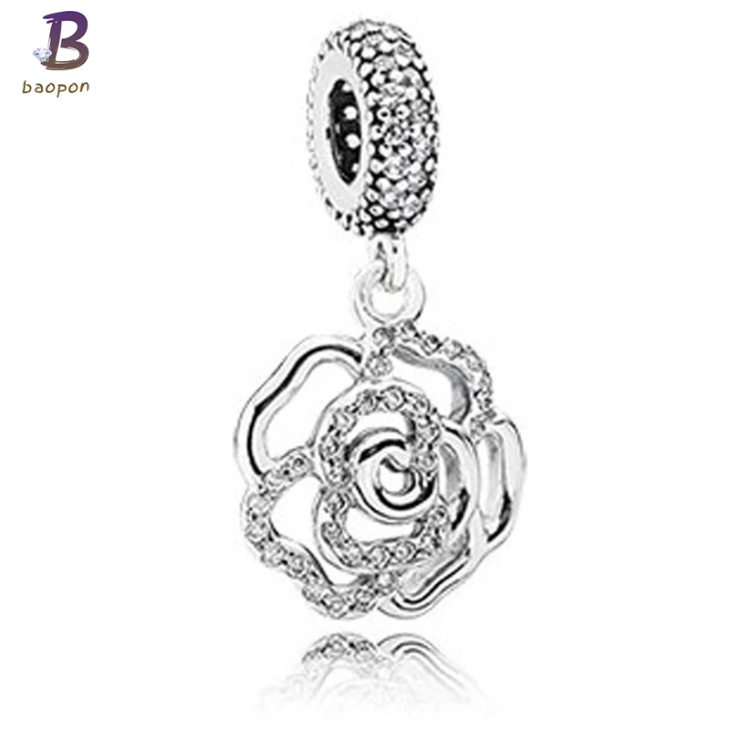 

BAOPON 5pcs/lot Mixed Charm Pendant For Women Charm Bracelet Vintage Silver Metal Zinc Alloy Diy Big Hole Beads Brand Bracelet