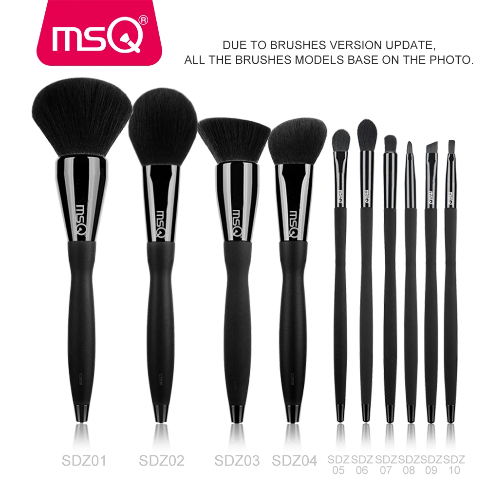 Online MSQ Pro 1 3 5 10 stücke Make Up Pinsel Set Schönheit Pulver Lidschatten Foundation Kupfer Ferrule Mit magnetische Cylider Fall Bilden Werkzeug