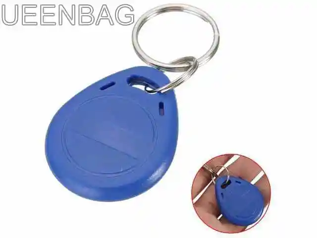 

Rewritable RFID 125Khz T5577 Proximity ID Card Token Tag Key Keyfobs Key Fobs Chain Blue Copy Clone Blank Card Access Control