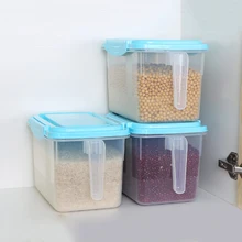 1 шт., прозрачный кухонный пищевой контейнер, коробка для хранения еды, контейнер для хранения еды, органайзер с ручкой