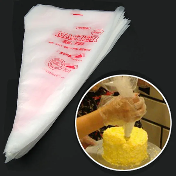 

2015 Hot!!!100 PCS/lot Small-sized 17x26cm Cake Cream Decorating Disposable Icing Pastry Disposable Piping Bag Mold P45