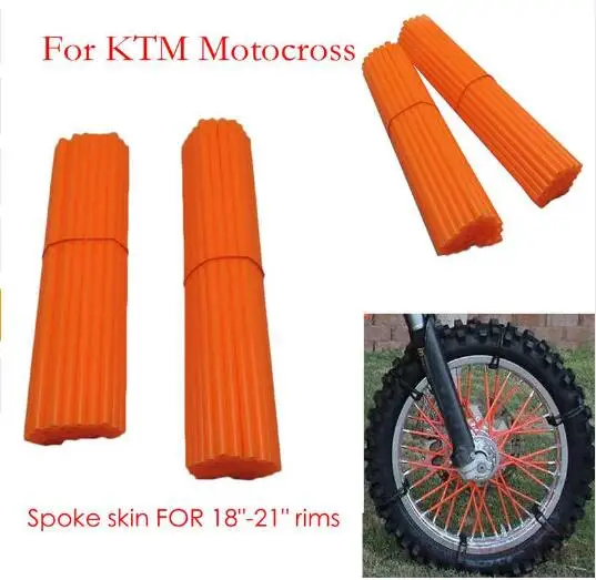 

For KTM Kawasaki Motocross SPOKE SKINS Wheel RIM SPOKE SHROUDS COVERS for Motorcycle Dirt pit bike CRF KXF YZ Kayo 12 14 17inch