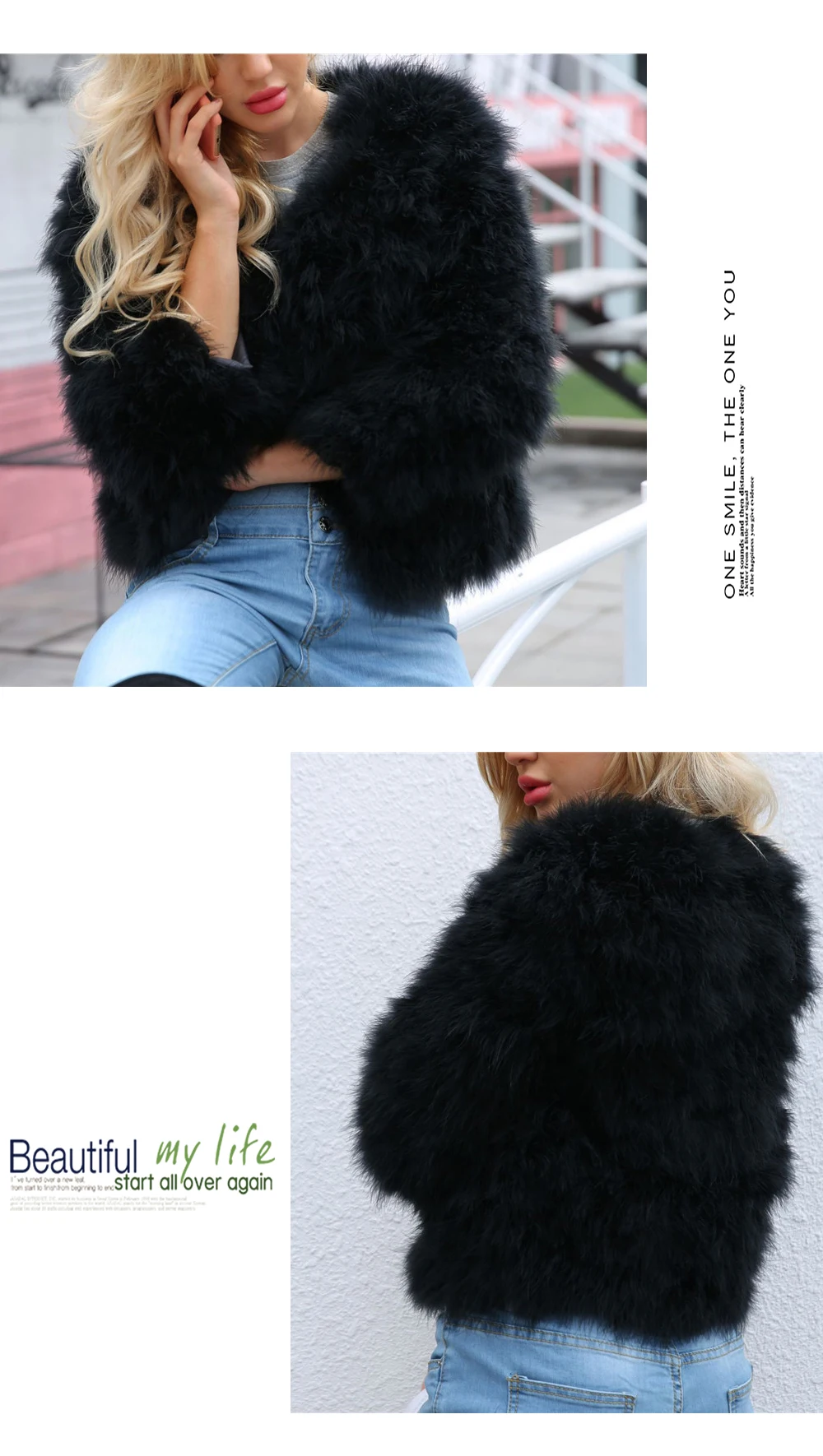 Fashionable and recreational coat female autumn winter new fund of imitation fur ostrich hair is short paragraph coat (6)