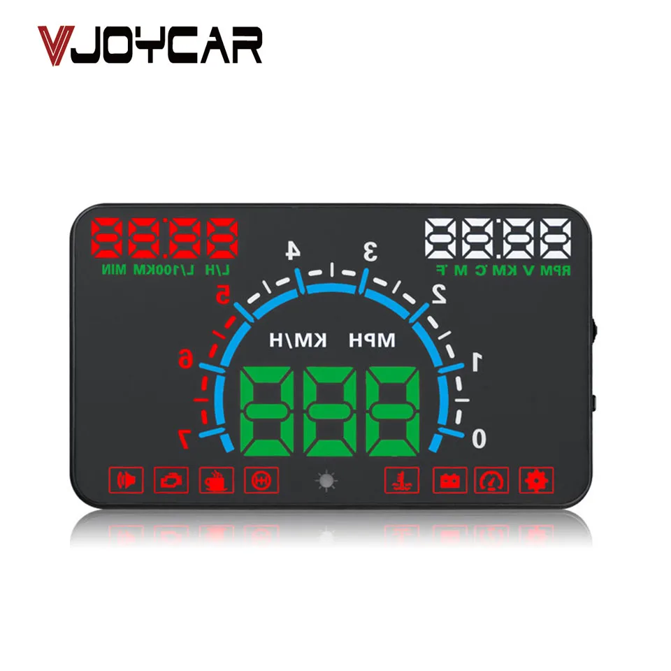 Низкая стоимость 5 8 &quotHud OBD2 дисплей на голову автомобильный скоростной проектор