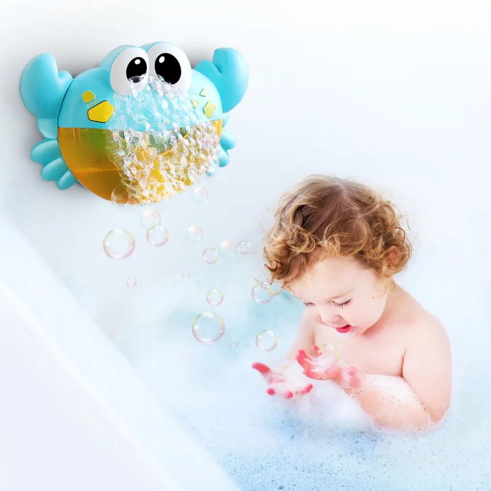 Bubble Machine Crabs Music Light Electric Bubble Maker Baby Kids Outdoor Swimming Bathtub Soap Machine with Music Water Toy Cute Bubble Machine Crabs Music Light Electric Bubble Maker Baby Kids Outdoor Swimming Bathtub Soap Machine with Music Water Toy Cute