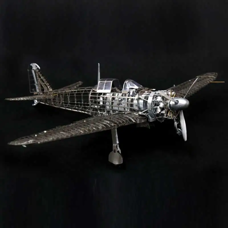 DIY Assembly Model 1 32 All metal Zero type Fighter Zero War Precision Internal Skeleton Assembly