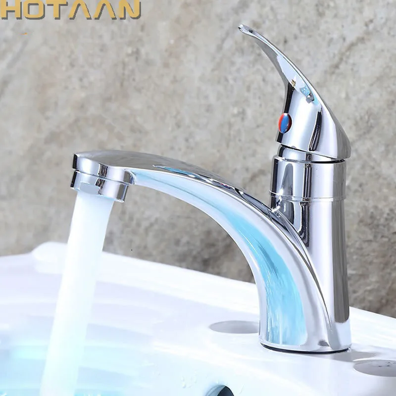 HOTAAN Free Shipping Single Handle one hole Bathroom Basin Faucet Single Cold Copper Vessel Sink Water Tap Mixer Chrome Finish HOTAAN Free Shipping Single Handle one hole Bathroom Basin Faucet Single Cold Copper Vessel Sink Water Tap Mixer Chrome Finish