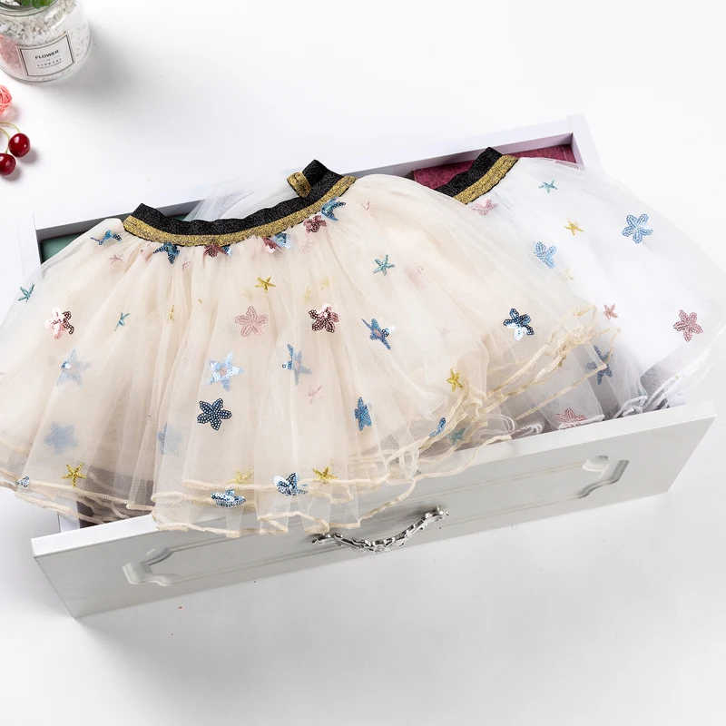 Юбки-пачки для маленьких девочек Детская фатиновая юбка принцессы с эластичным поясом для девочек разноцветные мини-юбки с помпонами одежда для детей CDR24