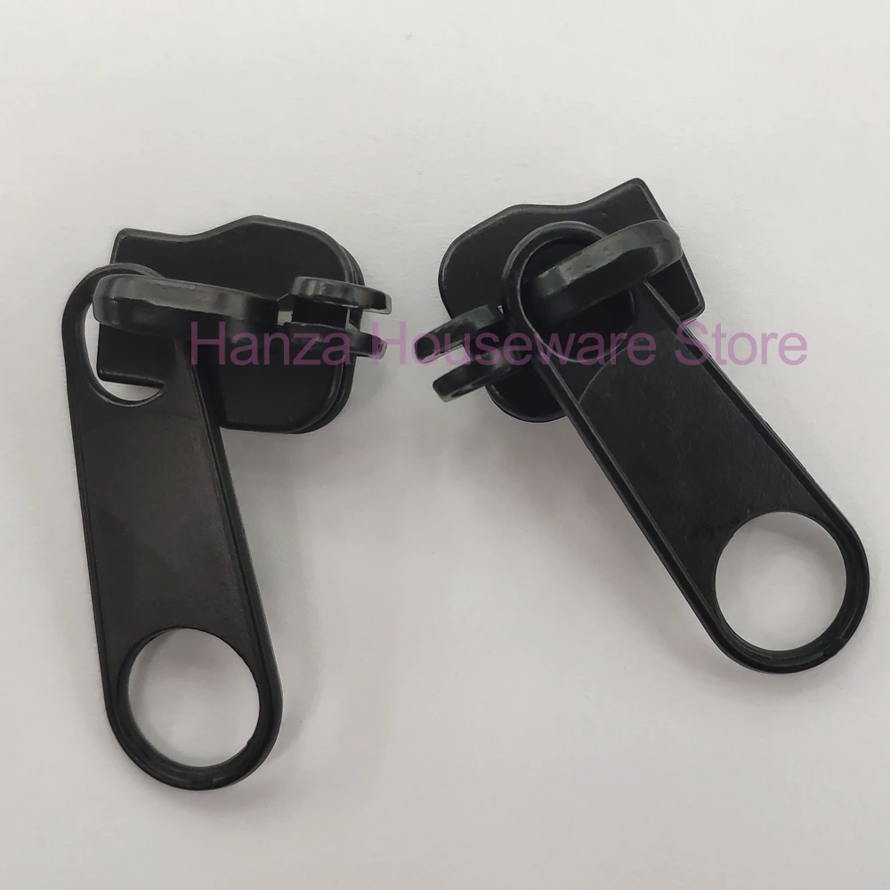 4pcs 10# Plastic zipper puller repair kits Nylon zipper slider for Garment bag clothes suitcase accessories large size puller