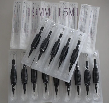 

YILONG 20 x Disposable 15M1 Tattoo Grips Tube with Needles Assorted Size 3/4" (19mm) For Tattoo Gun Needles Ink Cups Grip Kits