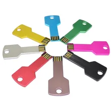 free shipping USB Flash Drive 64GB Metal Key Pendrive 64GB Waterproof Pen Drive USB 2.0 USB Stick Memory Stick USB Flash Custom