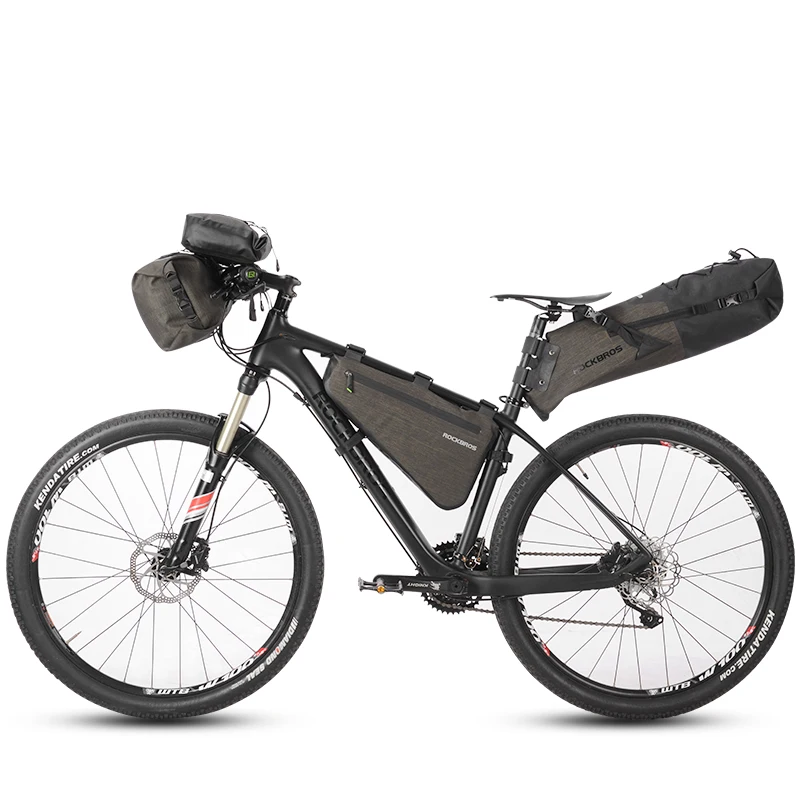 ROCKBROS 8L MTB дорожные велосипедные сумки треугольная сумка Светоотражающая непромокаемая Паньер портативная Регулируемая велосипедная сумка Аксессуары для велосипеда