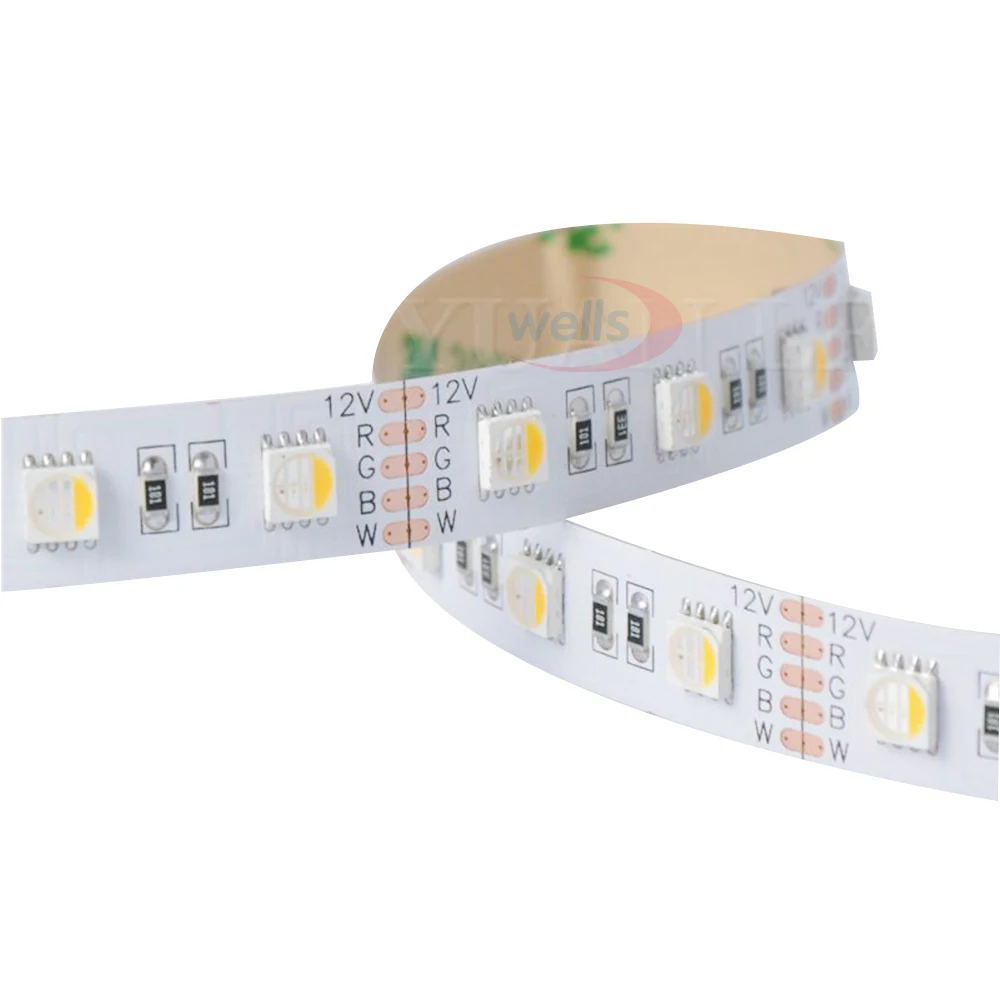 5 м Светодиодная лента RGBW/RGBWW DC12V 5050 SMD 4 цвета в 1 светодиодный чип 60 Светодиодный s/M